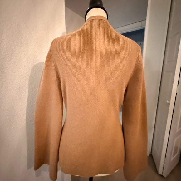 LOFT Camel Button-Up Cardigan - Picture 2 of 4